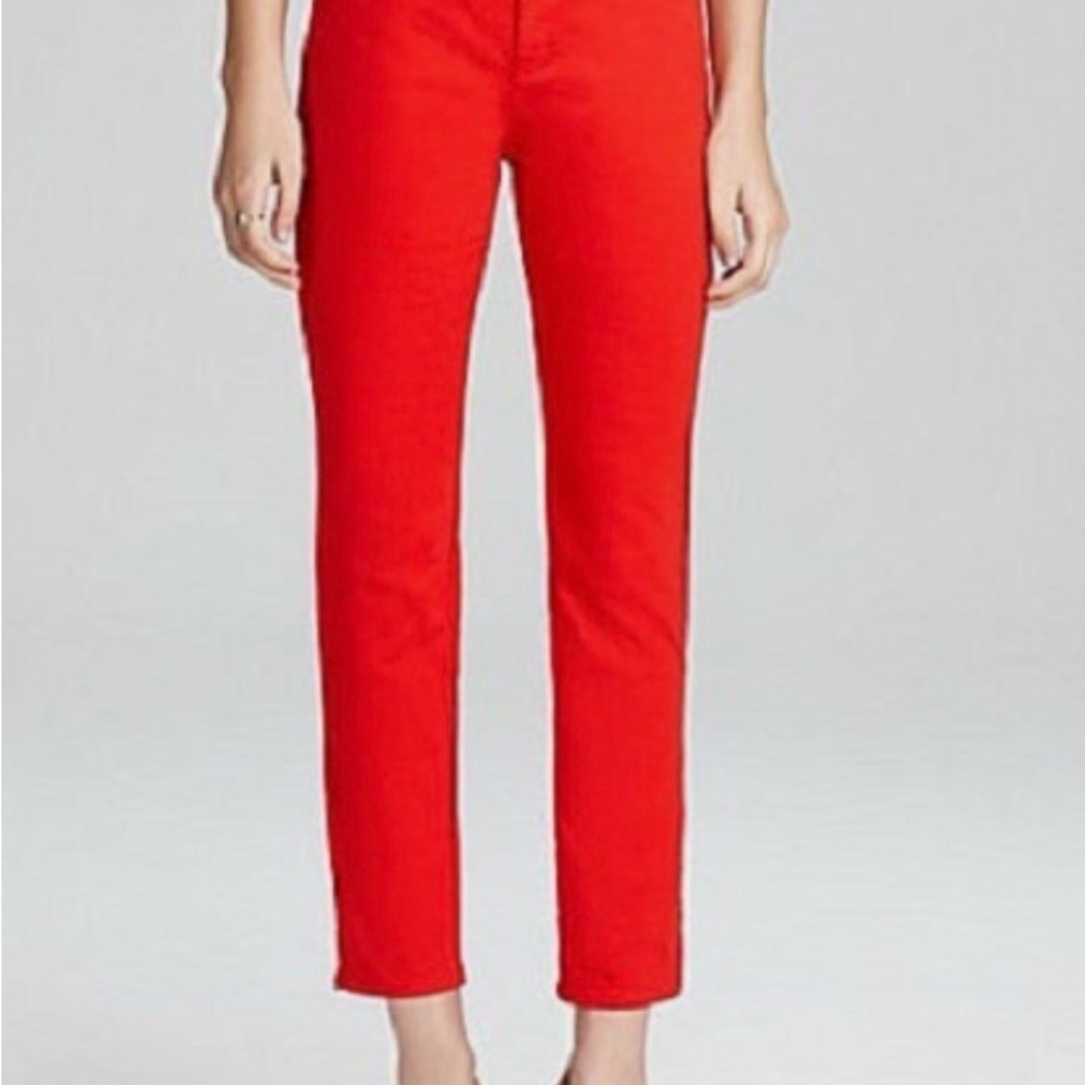 Eileen Fisher Red Petite Straight Leg Jeans